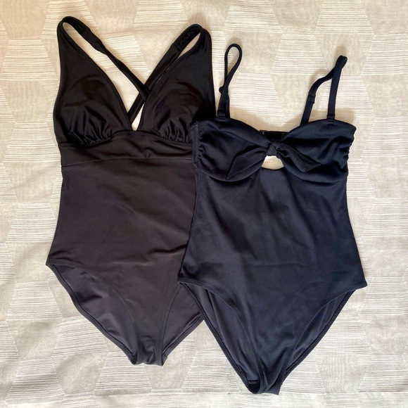2 Black Swimsuits - Picture 1 of 11